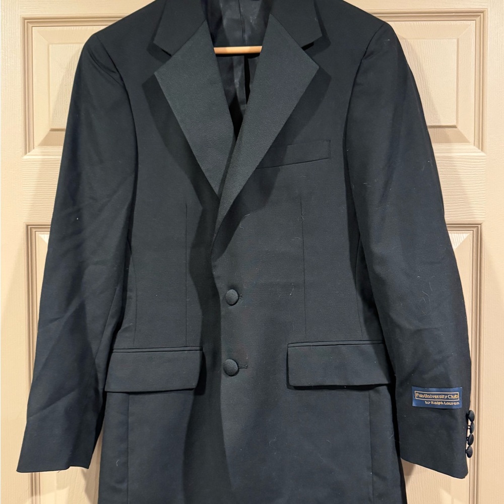 Men's Black Blazer - Polo University Club
